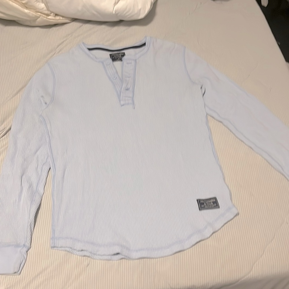 Abercrombie waffle henley